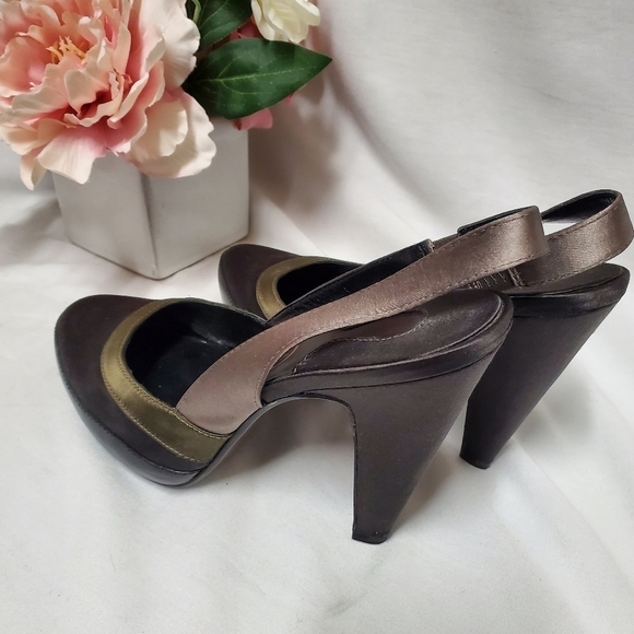 Ash slingback satin/leather heels size 39 - Picture 5 of 12